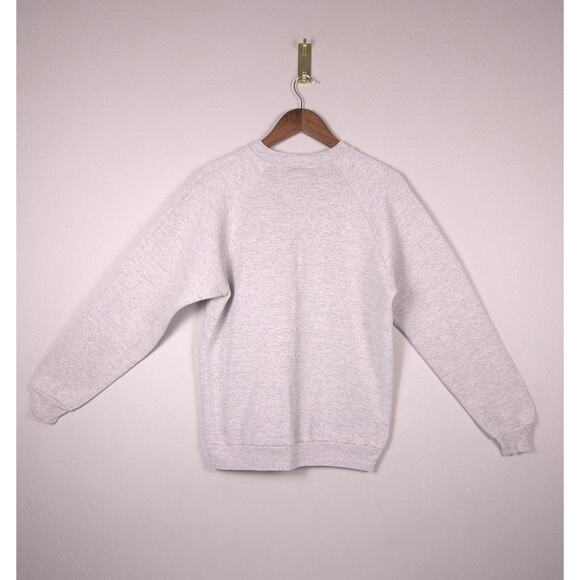 Vintage Jerzees “BOSS Technologies”Light Gray Sweatshirt Made in USA Size XL 46 - Picture 6 of 11